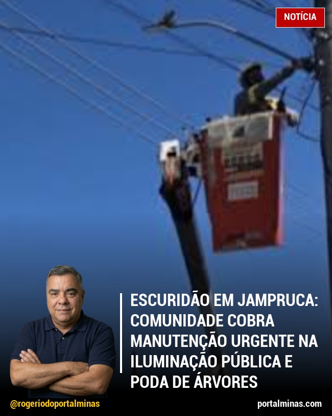 Escuridão em Jampruca: Comunidade cobra manutenção urgente na iluminação pública e poda de árvores