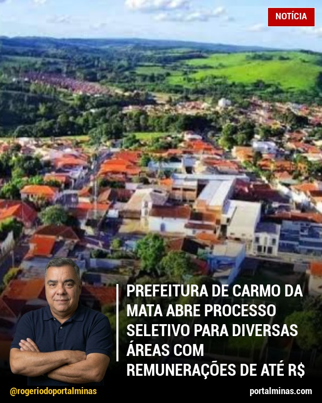 Prefeitura de Carmo da Mata Abre Processo Seletivo para Diversas Áreas com Remunerações de Até R$ 4,9 Mil