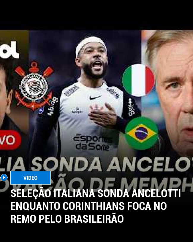 Seleção Italiana Sonda Ancelotti Enquanto Corinthians Foca no Remo Pelo Brasileirão
