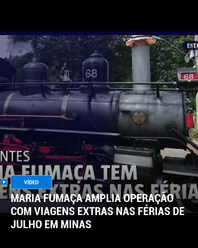 Maria Fumaça Amplia Operação com Viagens Extras nas Férias de Julho em Minas