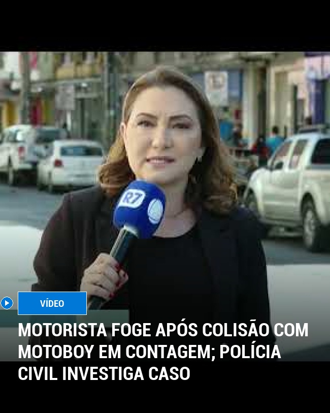 Motorista Foge Após Colisão Com Motoboy em Contagem; Polícia Civil Investiga Caso