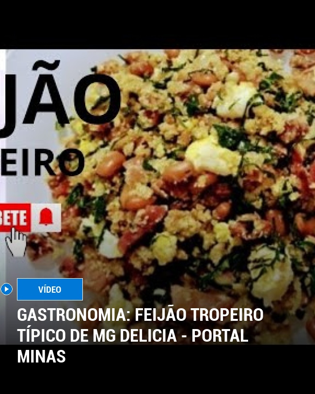 GASTRONOMIA: Feijão tropeiro típico de MG delicia - Portal Minas
