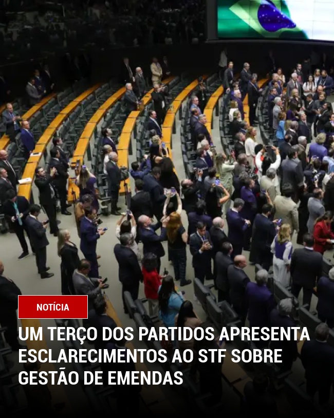 Um Terço dos Partidos Apresenta Esclarecimentos ao STF sobre Gestão de Emendas