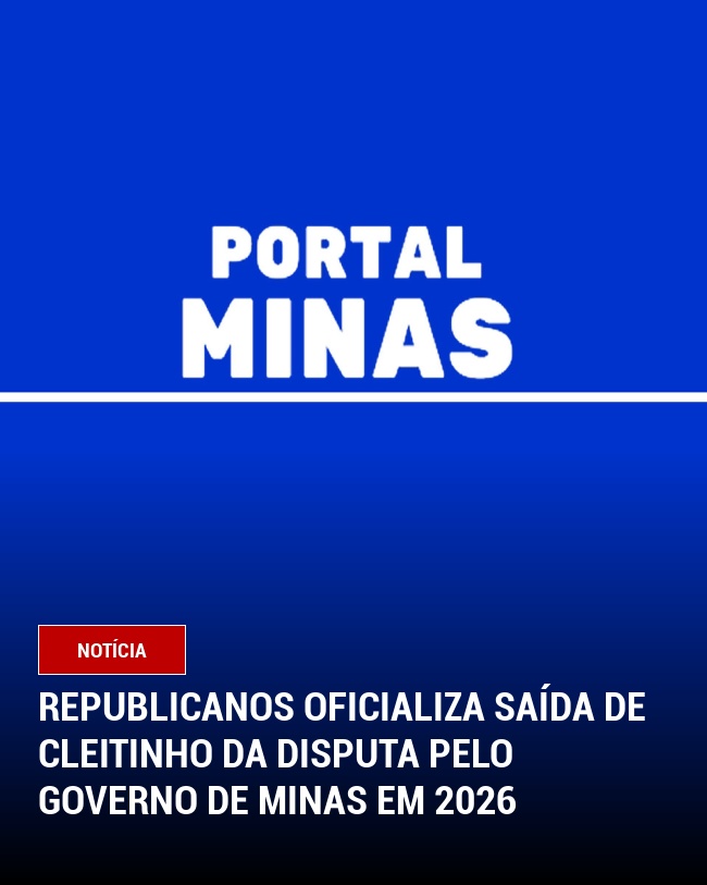 Republicanos oficializa saída de Cleitinho da disputa pelo Governo de Minas em 2026