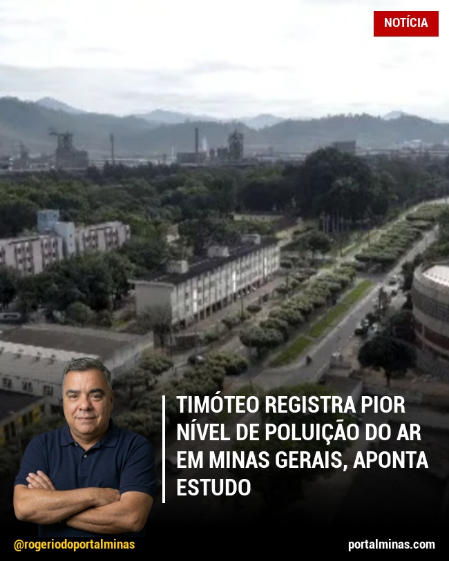 Timóteo Registra Pior Nível de Poluição do Ar em Minas Gerais, Aponta Estudo