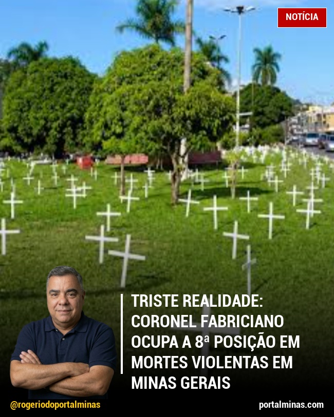 Triste realidade: Coronel Fabriciano Ocupa a 8ª Posição em Mortes Violentas em Minas Gerais