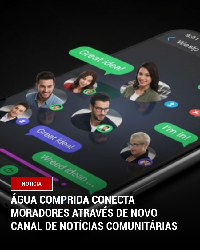 Água Comprida Conecta Moradores Através de Novo Canal de Notícias Comunitárias