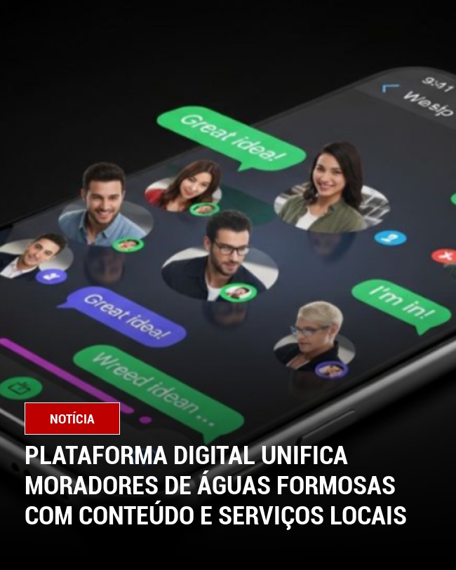 Plataforma Digital Unifica Moradores de Águas Formosas com Conteúdo e Serviços Locais