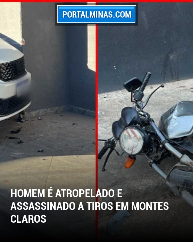 Homem é Atropelado e Assassinado a Tiros em Montes Claros