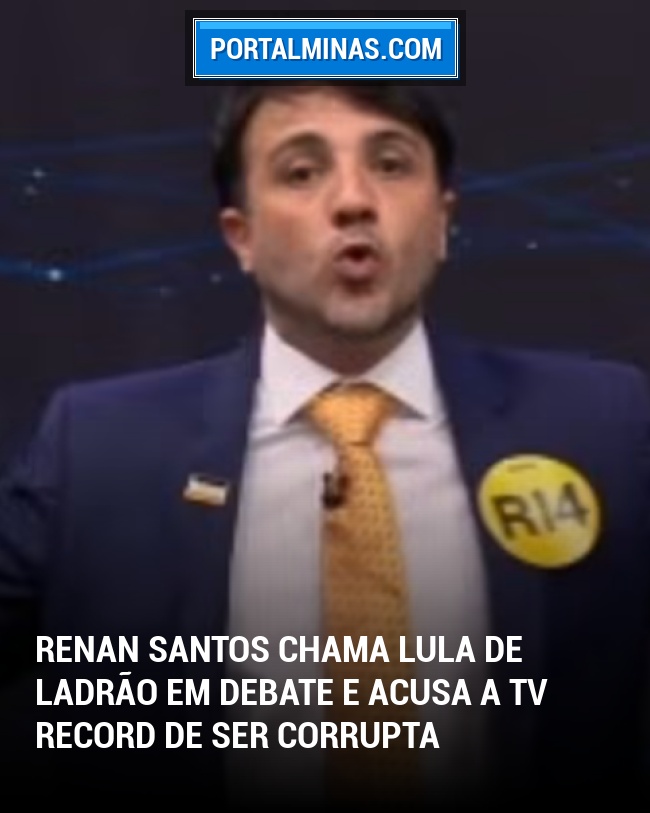 Renan Santos Chama Lula de Ladrão em Debate e Acusa a TV Record de Ser Corrupta