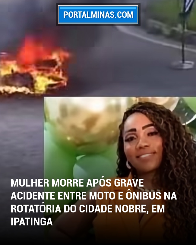 Mulher Morre Após Grave Acidente Entre Moto e Ônibus na Rotatória do Cidade Nobre, em Ipatinga