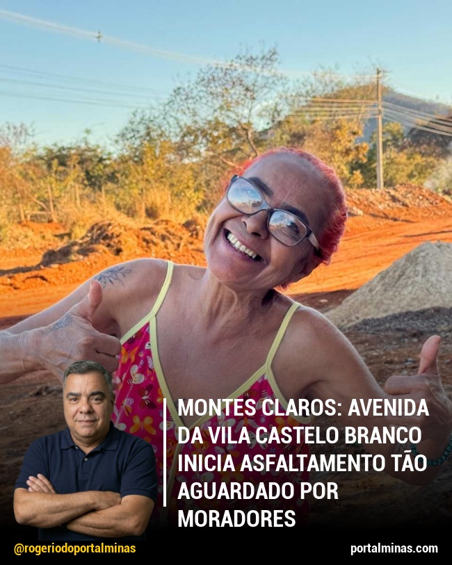 Montes Claros: Avenida da Vila Castelo Branco Inicia Asfaltamento Tão Aguardado por Moradores
