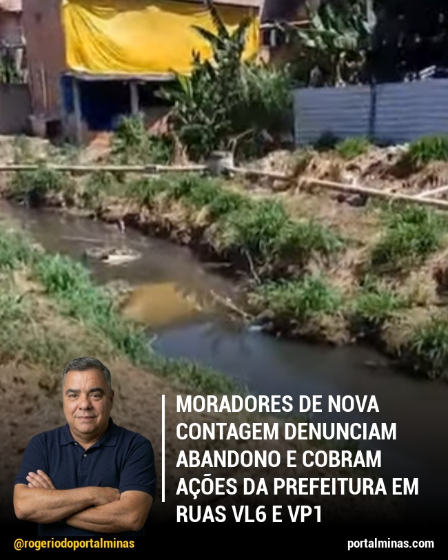 Moradores de Nova Contagem denunciam abandono e cobram ações da prefeitura em ruas VL6 e VP1