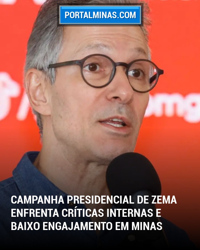 Campanha Presidencial de Zema Enfrenta Críticas Internas e Baixo Engajamento em Minas