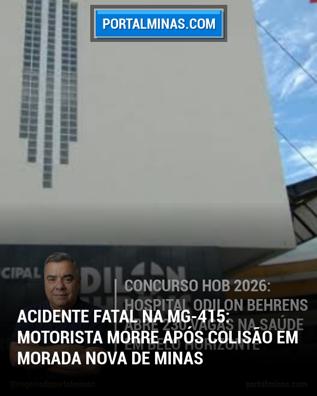 Acidente Fatal na MG-415: Motorista Morre Após Colisão em Morada Nova de Minas