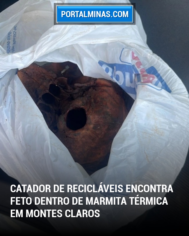 Catador de recicláveis encontra feto dentro de marmita térmica em Montes Claros