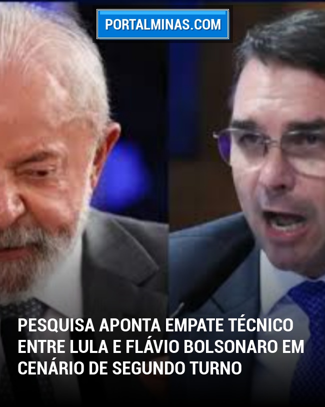 Pesquisa Aponta Empate Técnico entre Lula e Flávio Bolsonaro em Cenário de Segundo Turno