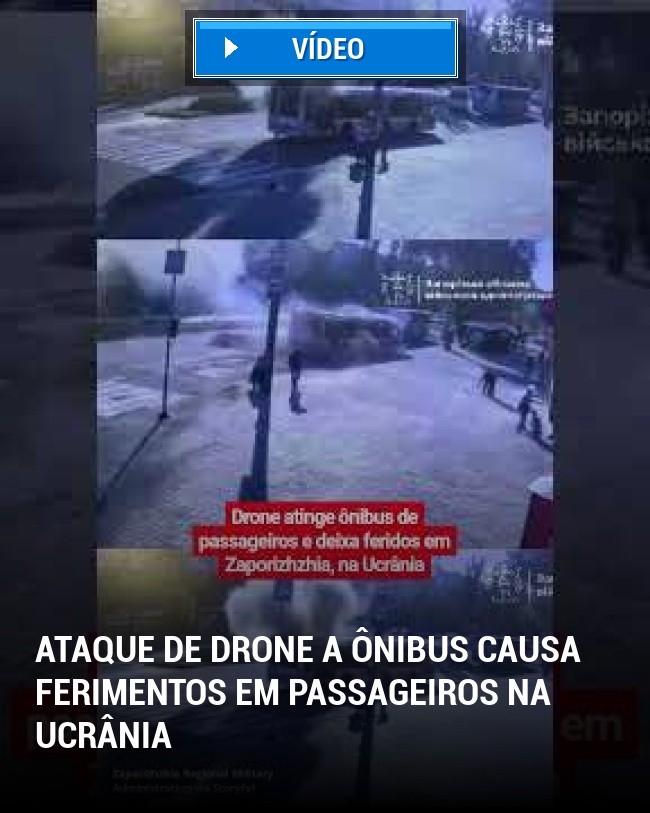 Ataque de Drone a Ônibus Causa Ferimentos em Passageiros na Ucrânia