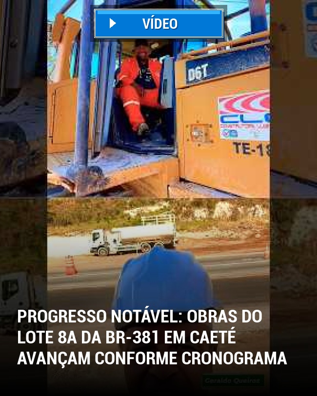 Progresso Notável: Obras do Lote 8A da BR-381 em Caeté Avançam Conforme Cronograma