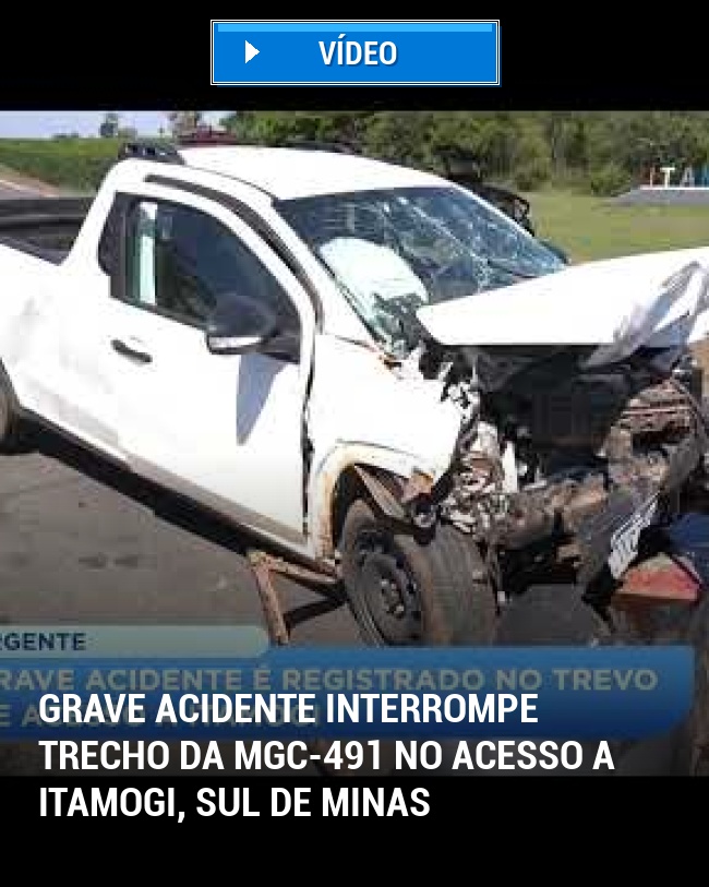 Grave Acidente Interrompe Trecho da MGC-491 no Acesso a Itamogi, Sul de Minas