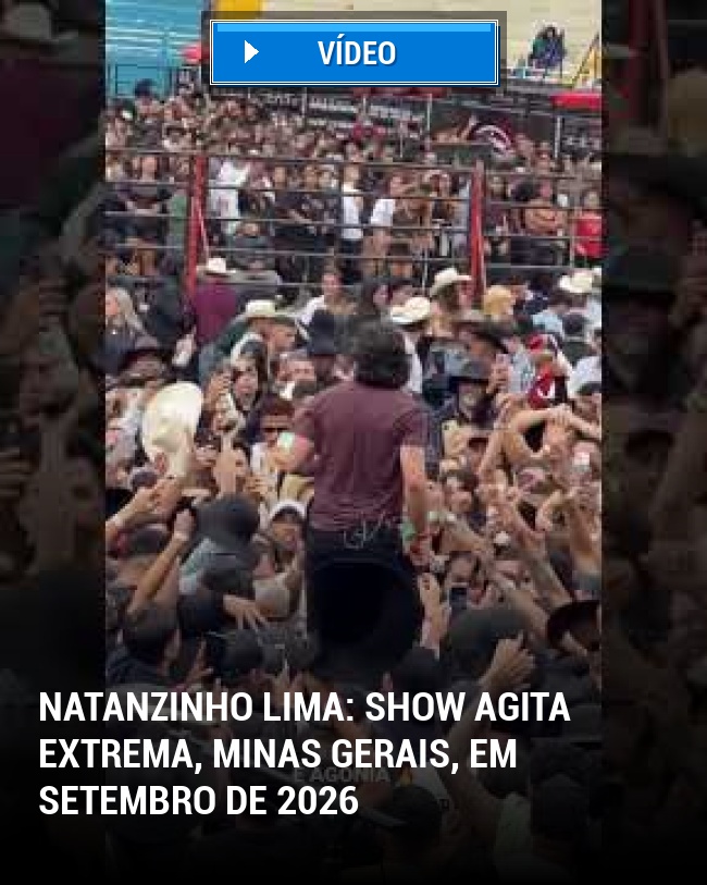 Natanzinho Lima: show agita Extrema, Minas Gerais, em setembro de 2026