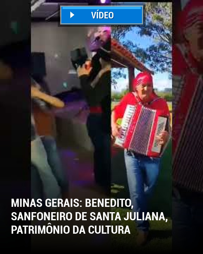 Minas Gerais: Benedito, sanfoneiro de Santa Juliana, patrimônio da cultura