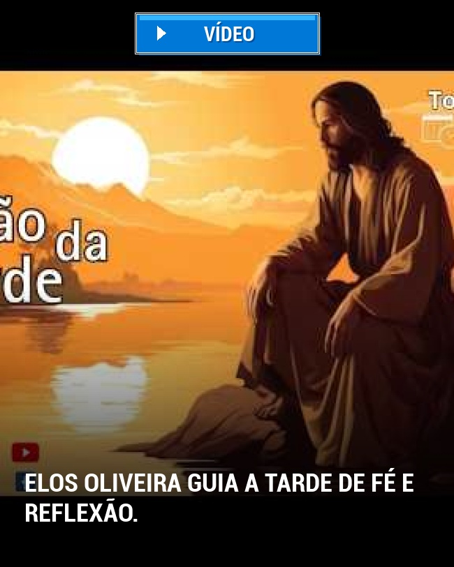 Elos Oliveira guia a tarde de fé e reflexão.