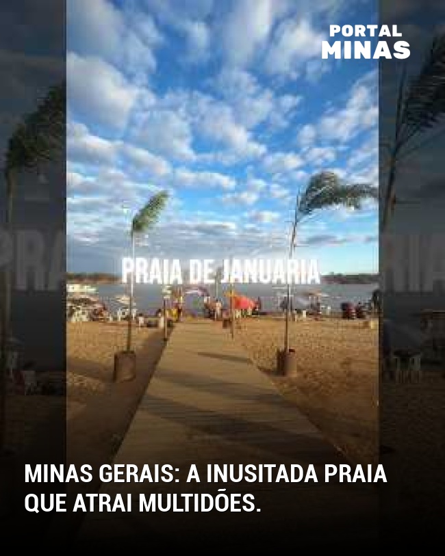 Minas Gerais: a inusitada praia que atrai multidões.