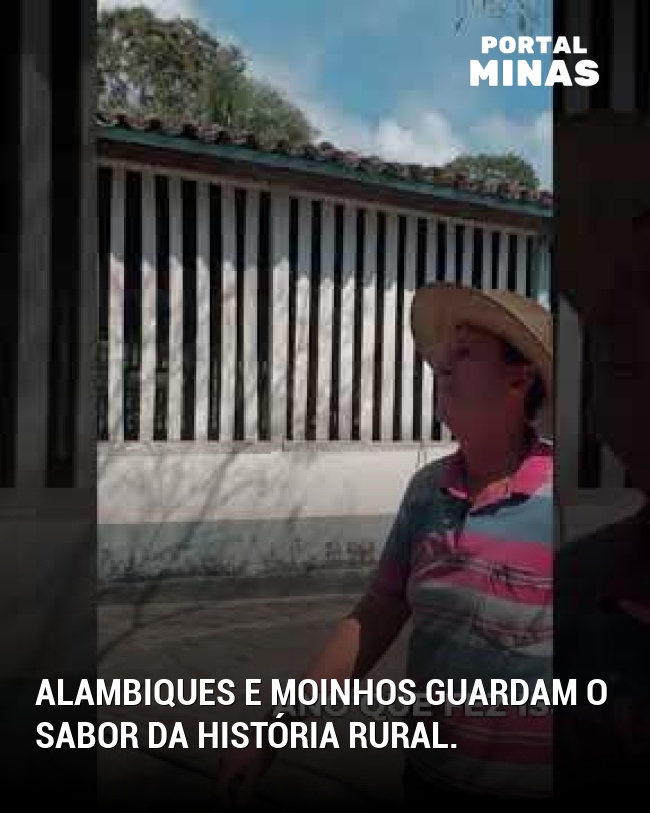 Alambiques e moinhos guardam o sabor da história rural.