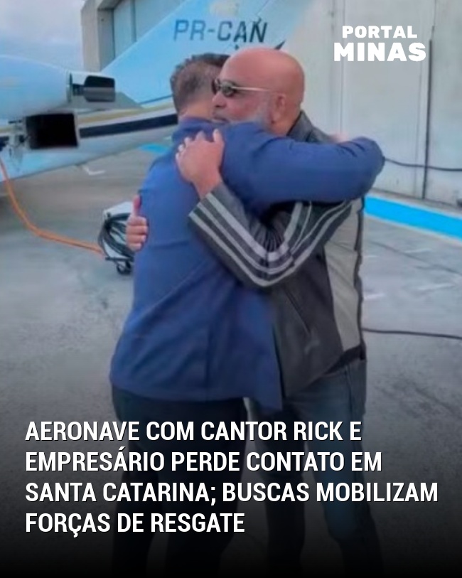 Aeronave com Cantor Rick e Empresário Perde Contato em Santa Catarina; Buscas Mobilizam Forças de Resgate