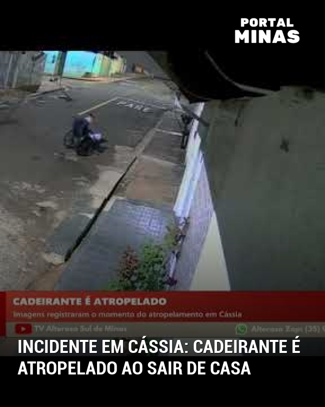 Incidente em Cássia: Cadeirante É Atropelado Ao Sair de Casa