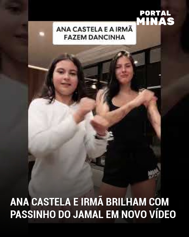 Ana Castela e irmã brilham com passinho do Jamal em novo vídeo