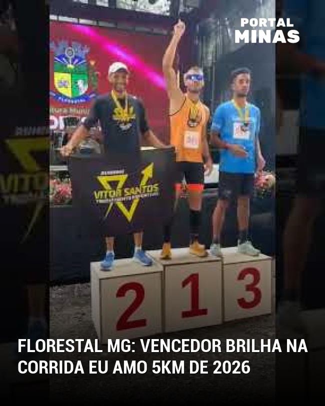 Florestal MG: Vencedor brilha na corrida Eu Amo 5km de 2026