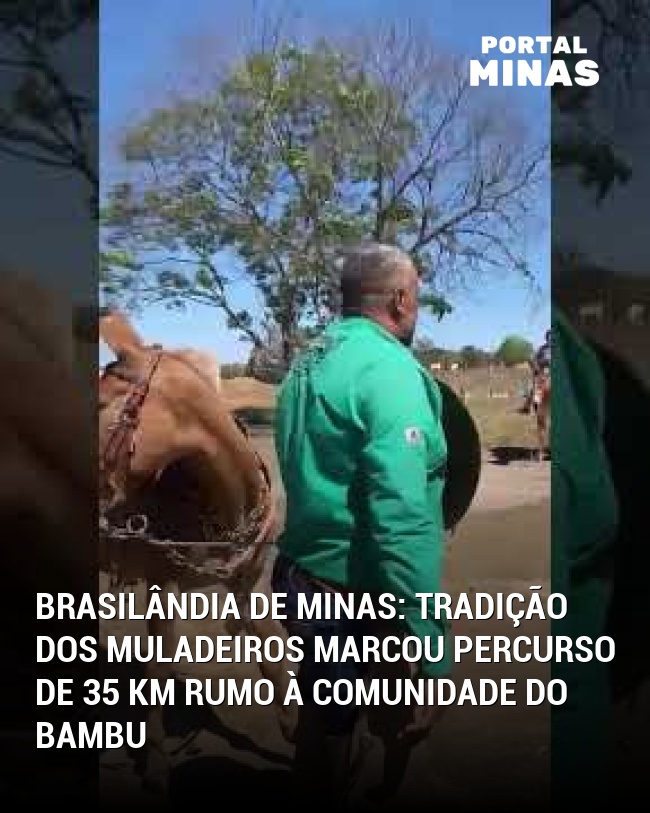 Brasilândia de Minas: Tradição dos Muladeiros Marcou Percurso de 35 km Rumo à Comunidade do Bambu