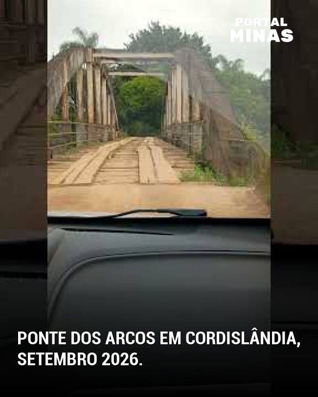 Ponte dos Arcos em Cordislândia, setembro 2026.