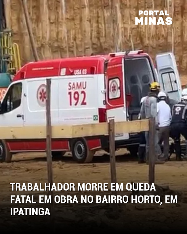 Trabalhador morre em queda fatal em obra no bairro Horto, em Ipatinga