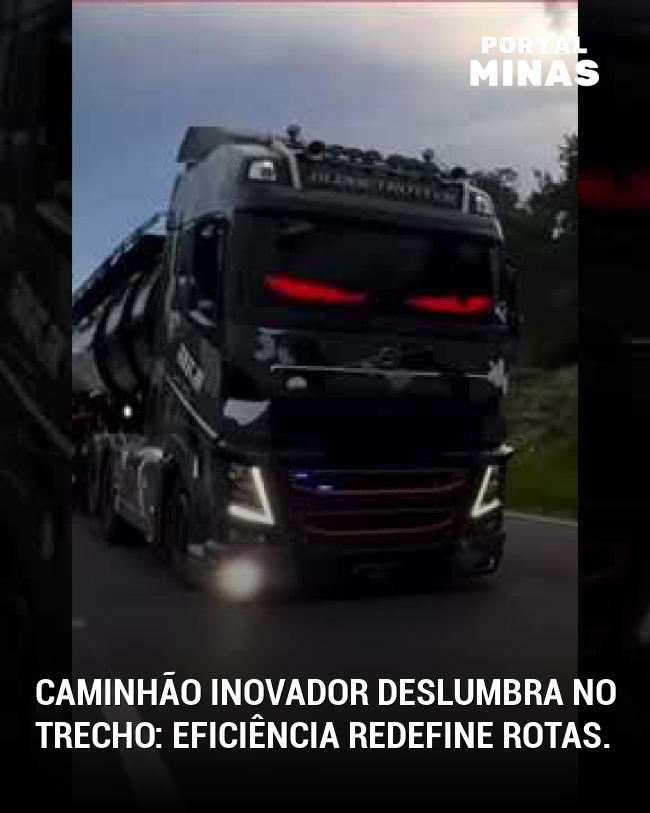 Caminhão inovador deslumbra no trecho: eficiência redefine rotas.