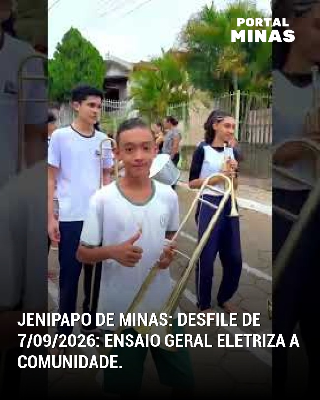 Jenipapo de Minas: Desfile de 7/09/2026: ensaio geral eletriza a comunidade.