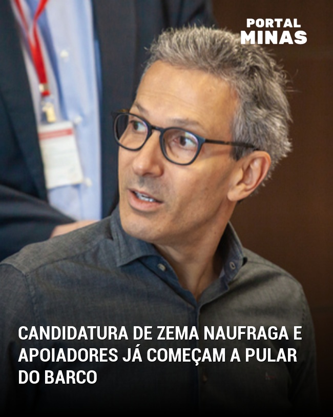 Candidatura de Zema naufraga e apoiadores já começam a pular do barco