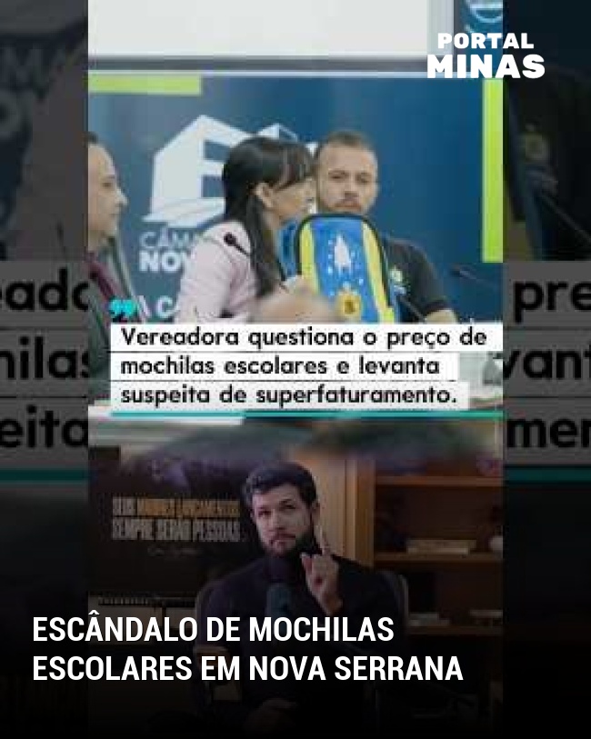 Escândalo de mochilas escolares em Nova serrana
