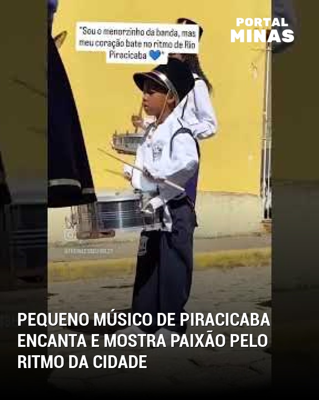 Pequeno Músico de Piracicaba Encanta e Mostra Paixão Pelo Ritmo da Cidade