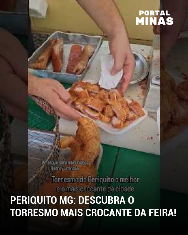 Periquito MG: Descubra o torresmo mais crocante da feira!