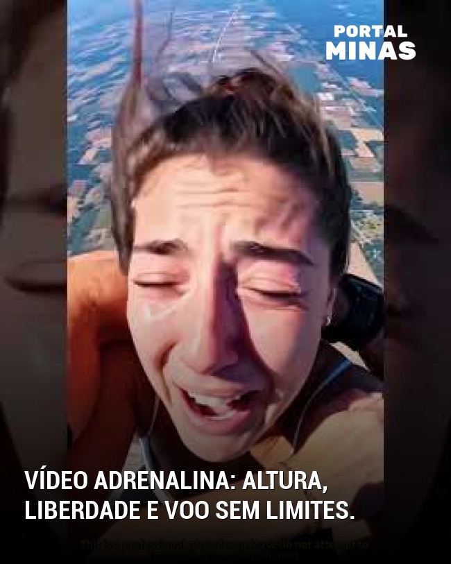 Vídeo adrenalina: altura, liberdade e voo sem limites.