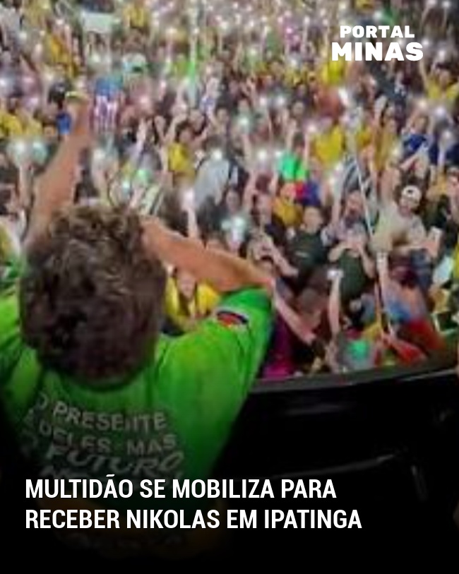 Multidão Se Mobiliza Para Receber Nikolas em Ipatinga
