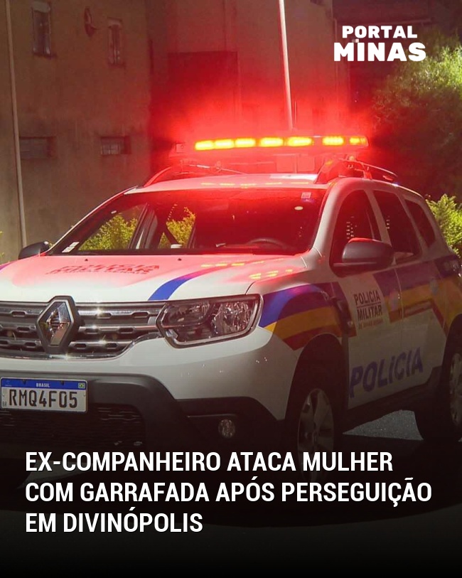 Ex-companheiro ataca mulher com garrafada após perseguição em Divinópolis