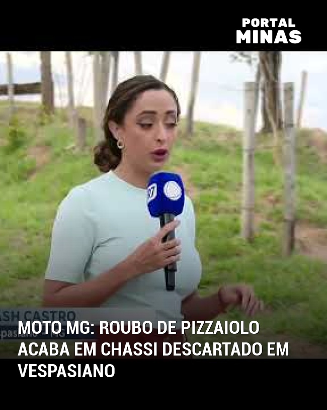 Moto MG: Roubo de pizzaiolo acaba em chassi descartado em Vespasiano