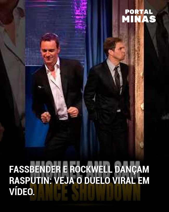 Fassbender e Rockwell dançam Rasputin: veja o duelo viral em vídeo.