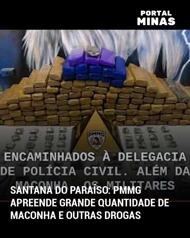 Santana do Paraíso: PMMG Apreende Grande Quantidade de Maconha e Outras Drogas