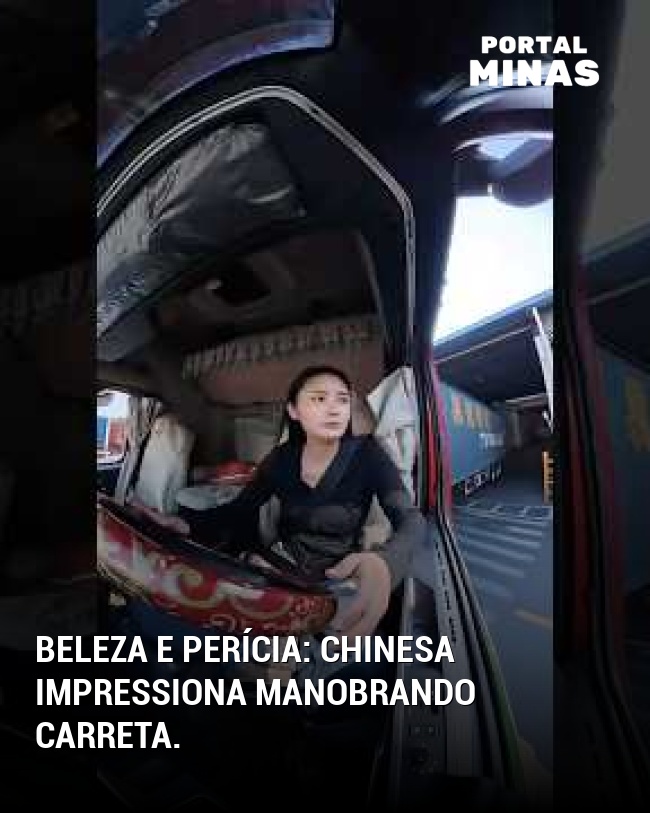 Beleza e perícia: chinesa impressiona manobrando carreta.