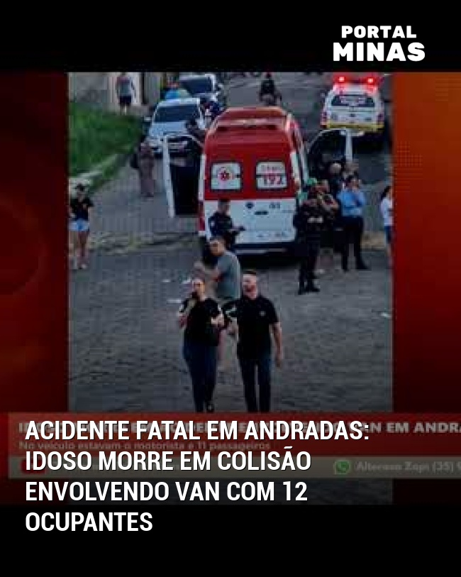 Acidente Fatal em Andradas: Idoso Morre em Colisão Envolvendo Van com 12 Ocupantes